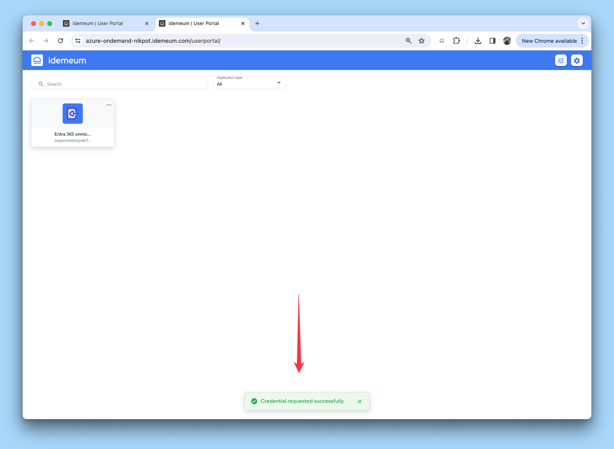 Entra ID technician login flow